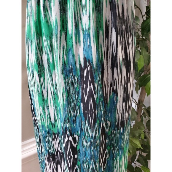 JFW Women Multicolor 100% Polyester Sweetheart Neck Sleeveless Long Maxi Dress L - Picture 3 of 10